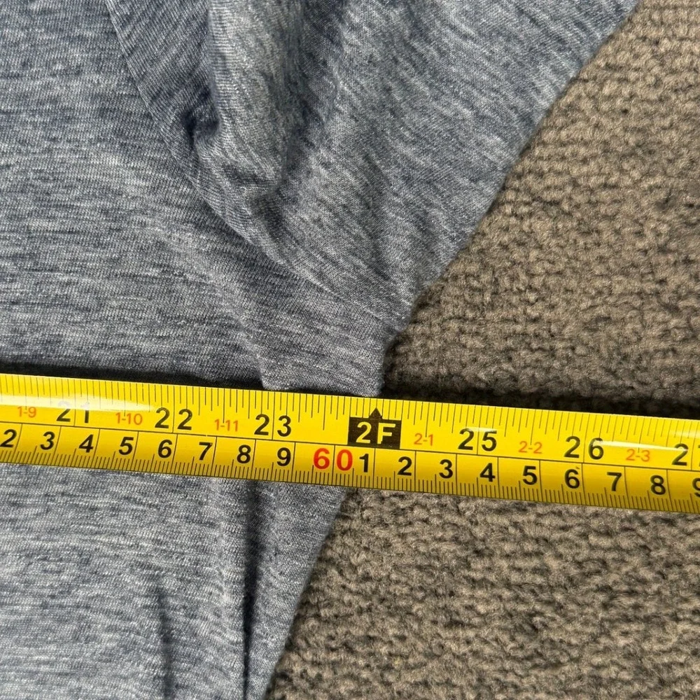 Banana Republic Vintage Tee Mens XL Gray Linen Blend Long Sleeve Henley Shirt